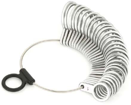 Metal Ring Sizer Chrome