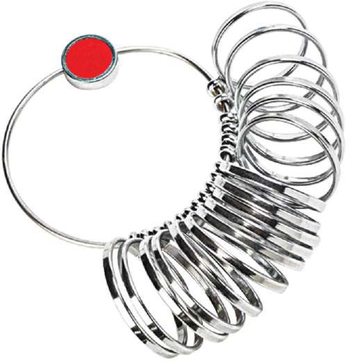Jumbo Ring Sizer Flat US Sizes 16 - 24