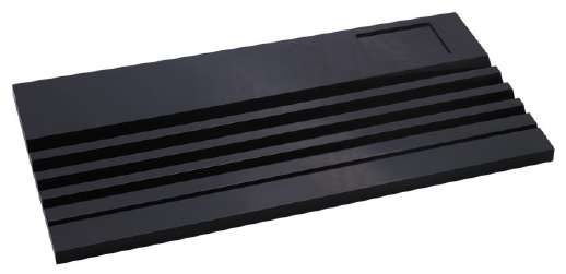 Plastic Bead Board Black / White With 5 Grooves
