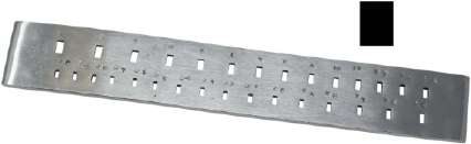 Draw Plate Rectangle Holes Draw Plate Rectangle Holes 8" - 30 Holes