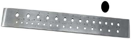 Draw Plate Oval Holes Draw Plate Oval Holes 8" - 30 Holes