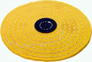 Yellow Knife Edge Stitched Buff 6"x12 Folds