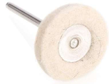 Mounted White Cloth Buff 3/32" Shank