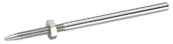 Mandrel With Thread & Nut 3/32" Shank