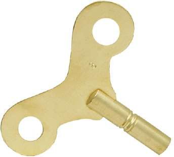 Brass Large Span Clock Key