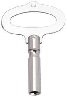 Nickelled Clock Key French Style