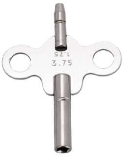 Nickelled Double Ended Clock Key (Mild Steel)