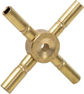 Solid Brass Key Four Prong