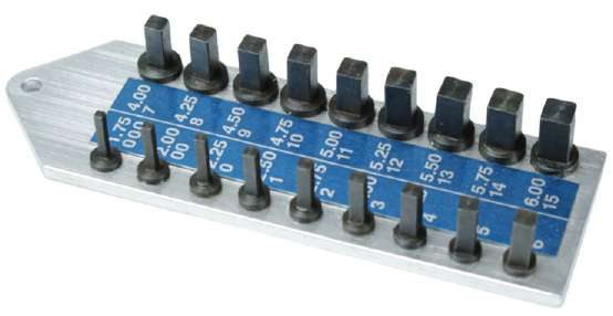 Gauge For Clock Keys Measurement with Nos. & mm
