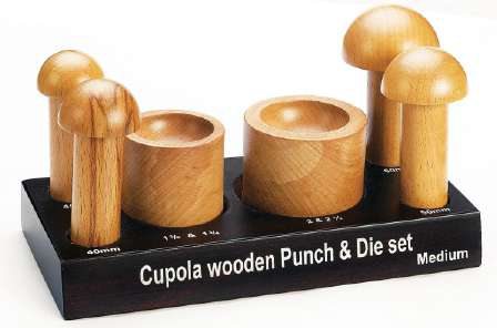 Wooden Cupola Dapping Set 4 Pc