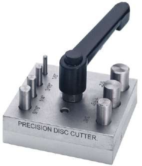 Disc Cutter Set of 7 with Handle Punch Size 1/8" , 3/16" , 1/4" , 5/16"