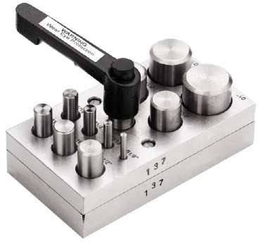 Disc Cutter Set of 11 with Handle Punch Size 1/8" to 1" Inch