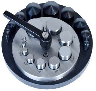 Master Disc Cutter Set Of 10 with Handle & 10 Concave Punch