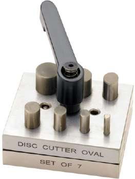 Oval Punch Disc Cutter Set of 7 With Handle