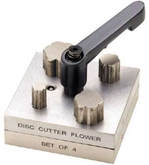 Flower Punch Disc Cutter Set of 4 with Handle
