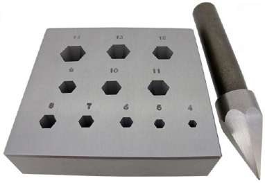 Bezel Block Hexagonal Hole