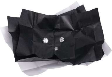 Diamond Parcel Paper Black / White