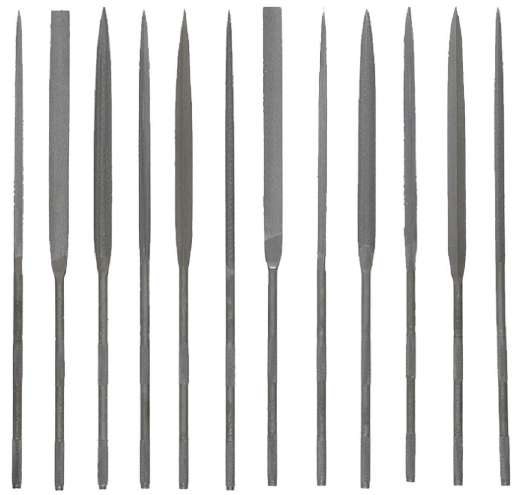 Needle File Set of 12 In Plastic Pouch