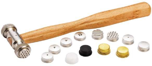 Texturing Hammer with 13 Interchangeable Heads