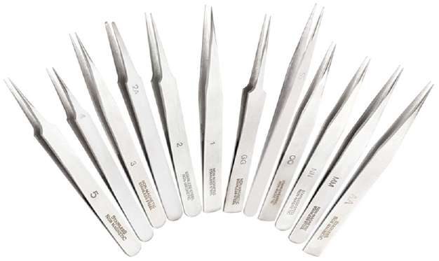 Tweezer Set Of 12 Pc Comes In Nice Plastic Pouch