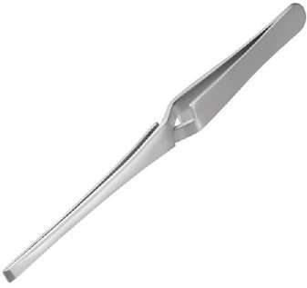 Tweezer Cross Lock Straight Blunt Tip 165 mm Long