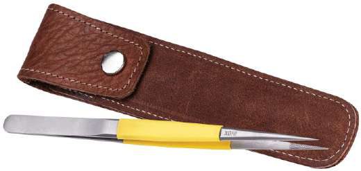 Premium Diamond Tweezer Inox Soft Grip Fine Point