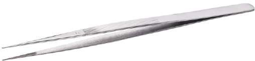 Tweezer SS Fine Point with Serrated Tip 165 mm Long