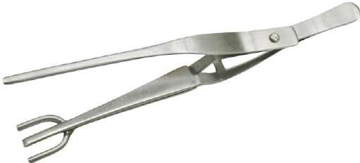 Tweezer SS Cross Half Shank 165 mm Long