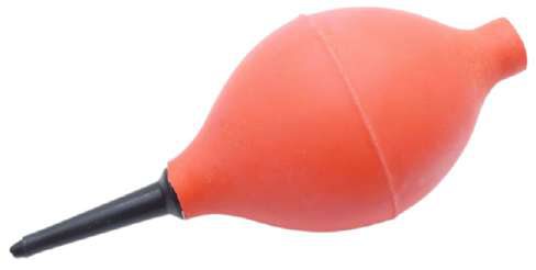 Rubber Blower Orange Long Nozzle For Dust Removing